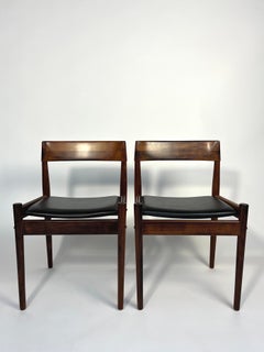 Pair of Grete Jalk Dining Chairs Rosewood P Jeppesen Denmark 1960s