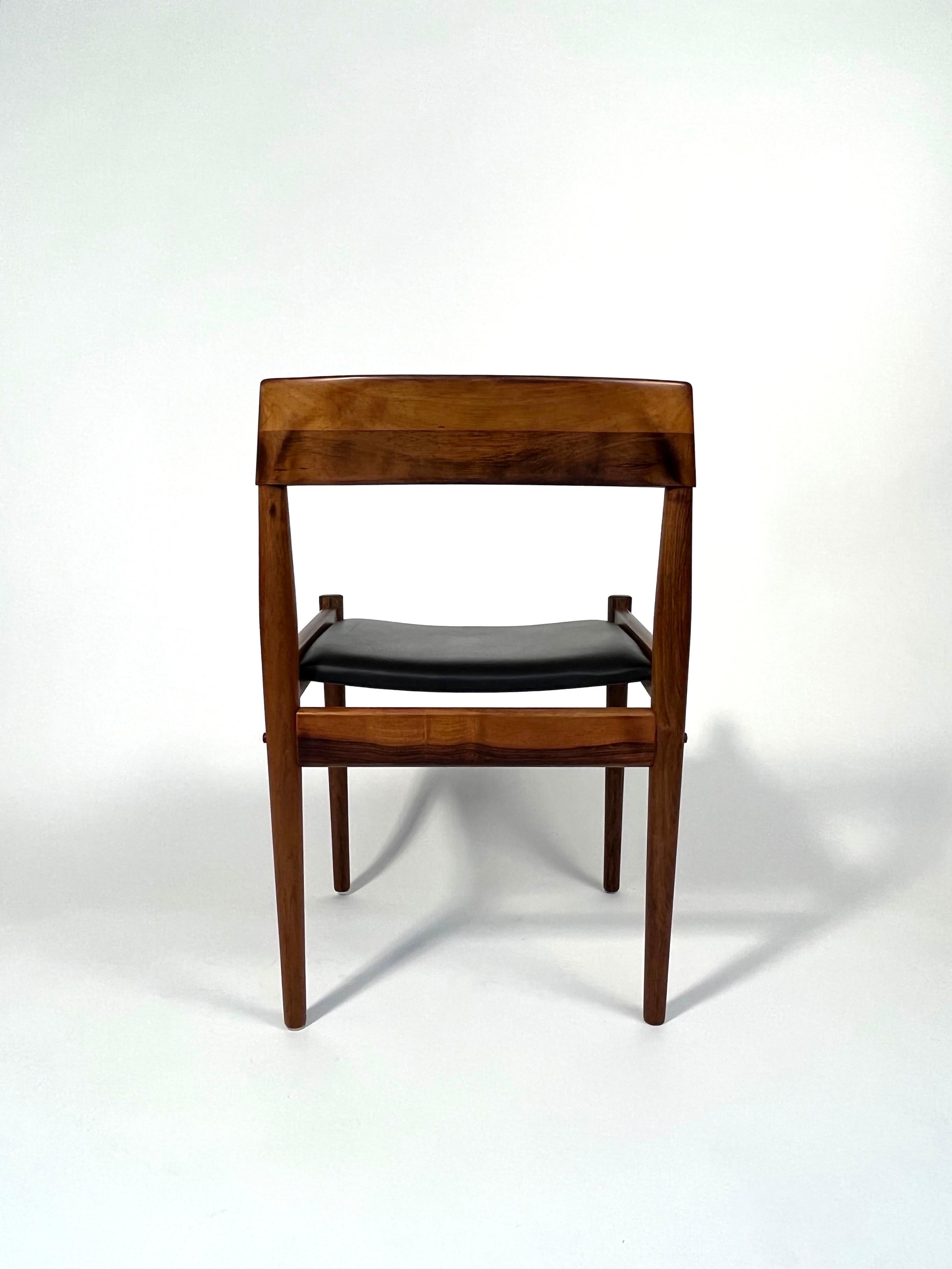 Pair of Grete Jalk Dining Chairs Rosewood P Jeppesen Denmark 1960s For Sale 2
