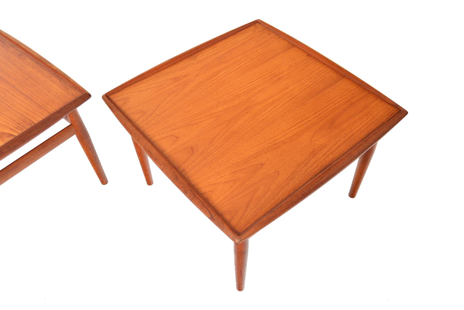 Pair of Grete Jalk for Glostrup Teak Side Tables In Good Condition In Berkeley, CA