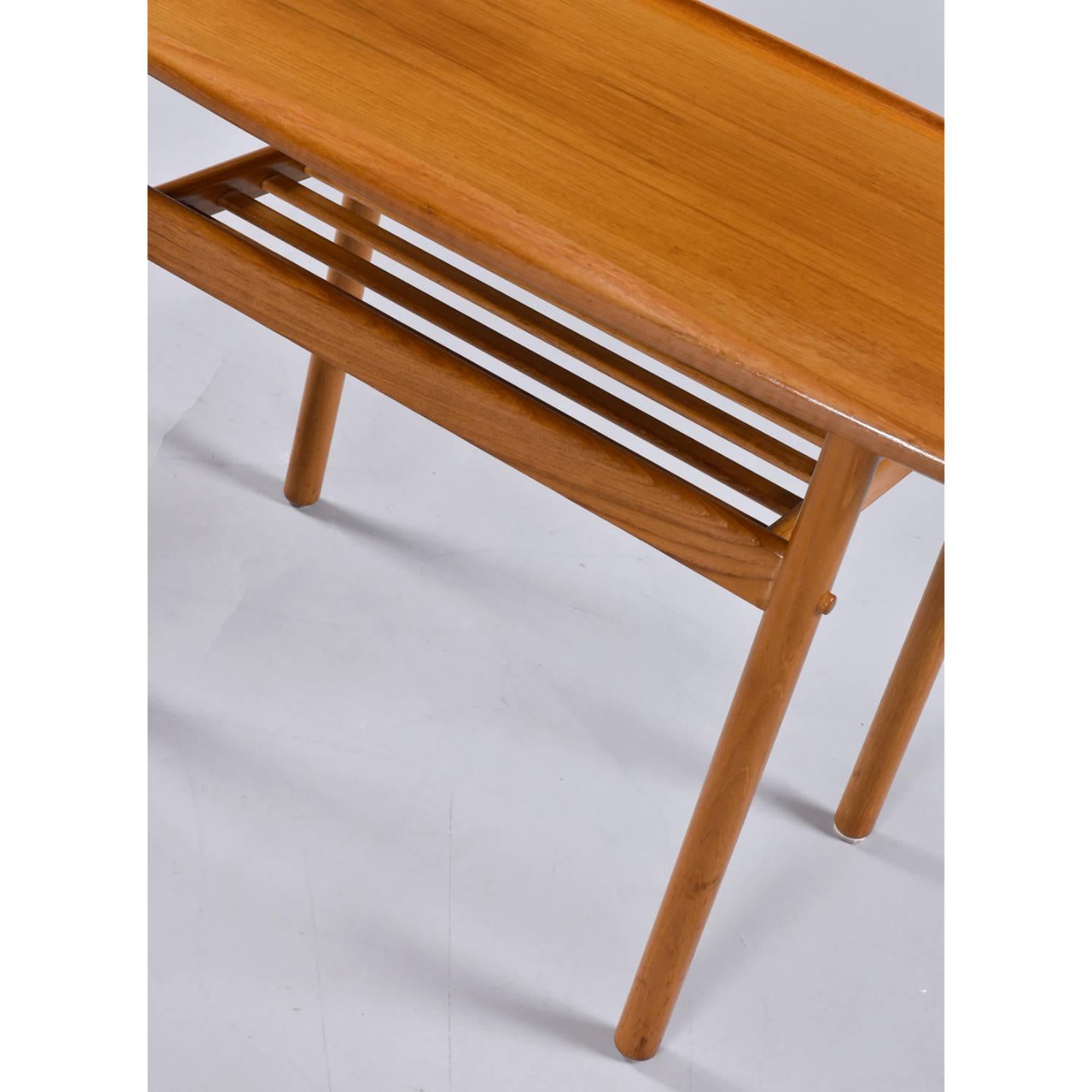 Paar Grete Jalk für Poul Jeppesen Møbelfabrik Dänische Beistelltische aus Teakholz im Angebot 4