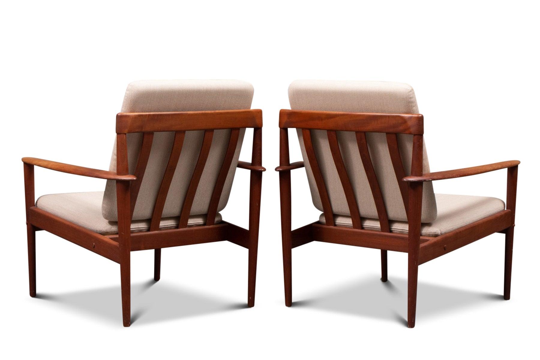 Other Pair of Grete Jalk Lounge Chairs in Teak