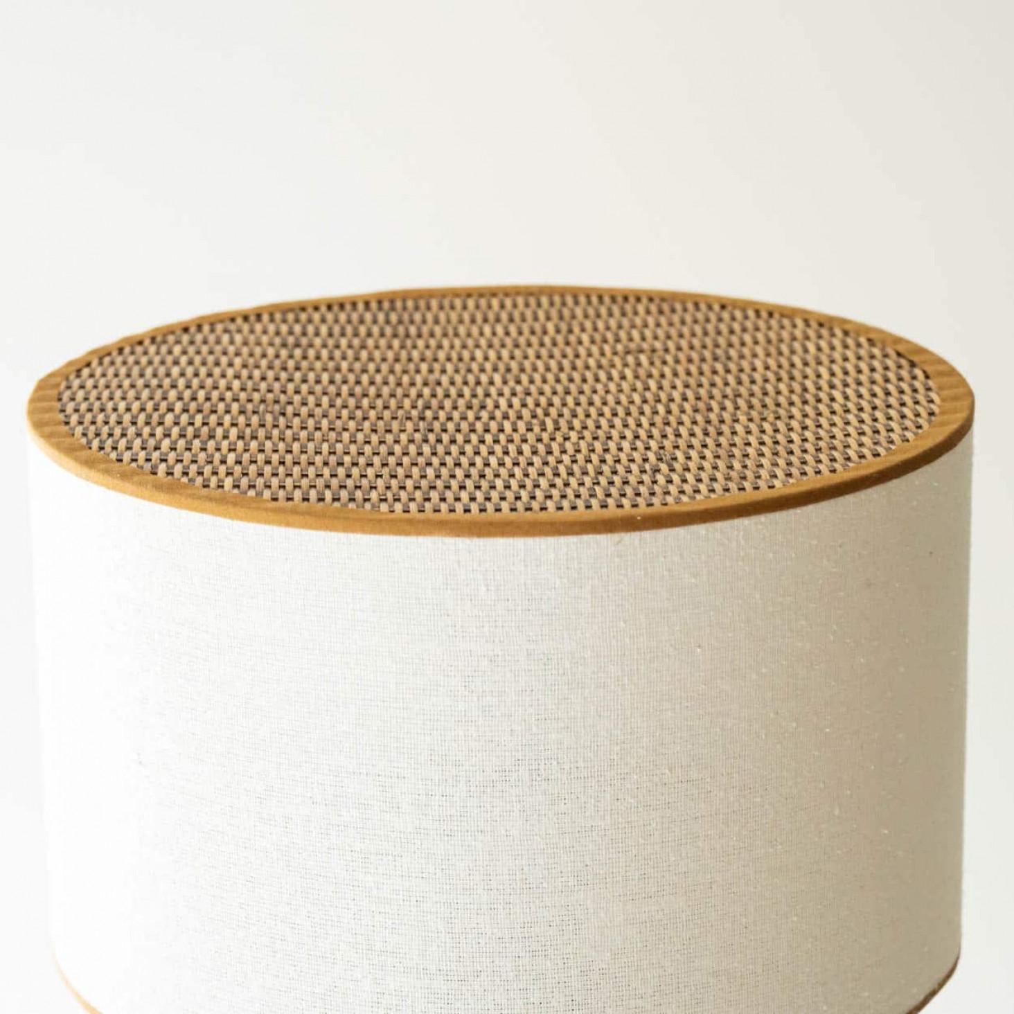 Danois Paire de lampes de table en céramique grise et brune pour Soholm, Danemark, années 1960 en vente