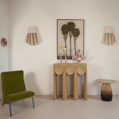 PAIR OF GRIFFE Ceramic wall lights by Guy Bareff, 2022