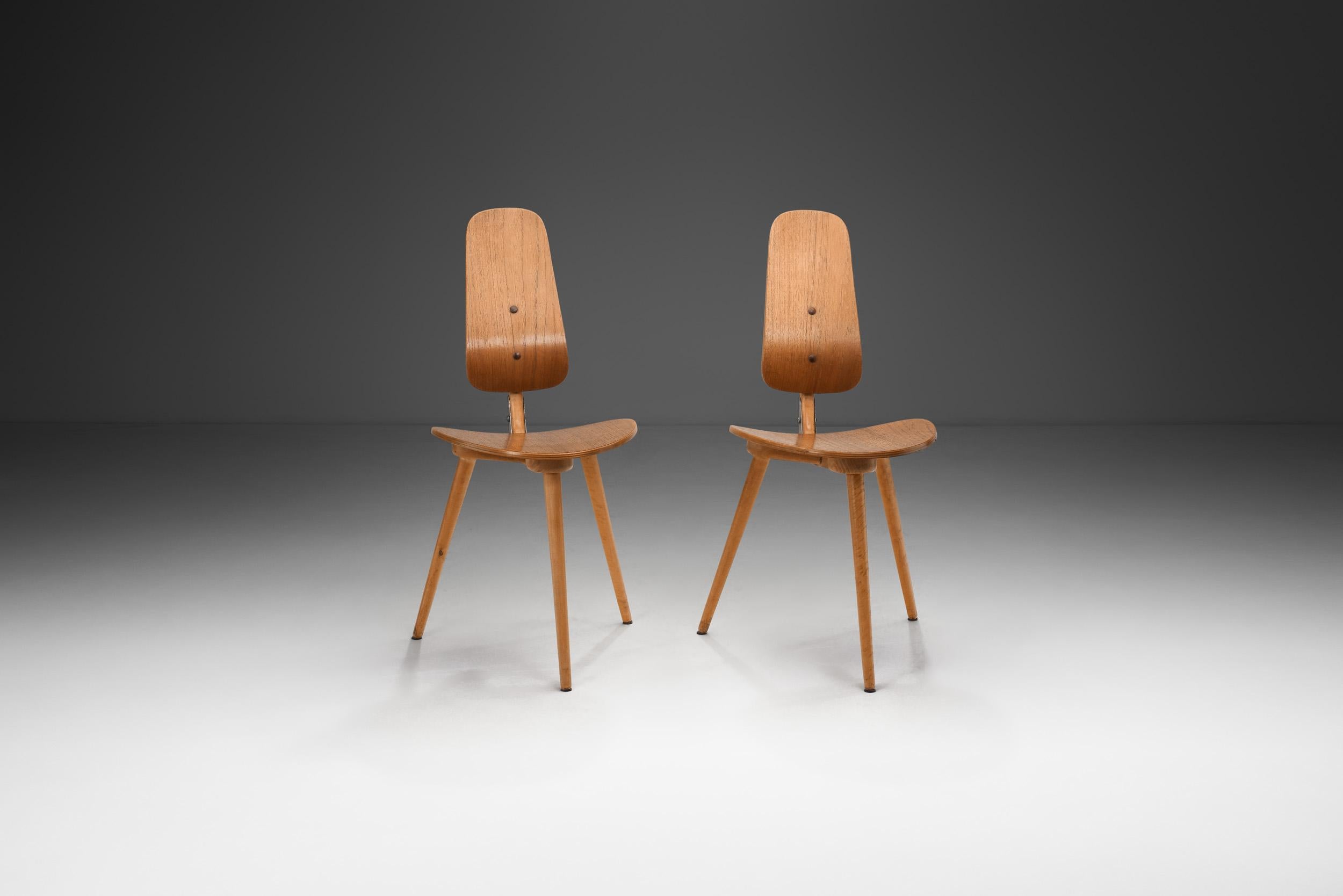 Swedish Pair of “Grill” Chairs by Bengt Ruda for Ikea, Sweden 1958 For Sale