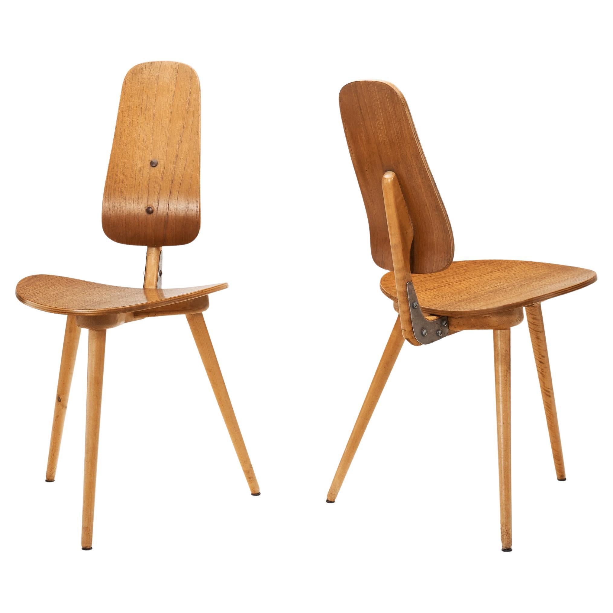 Pair of “Grill” Chairs by Bengt Ruda for Ikea, Sweden 1958 For Sale