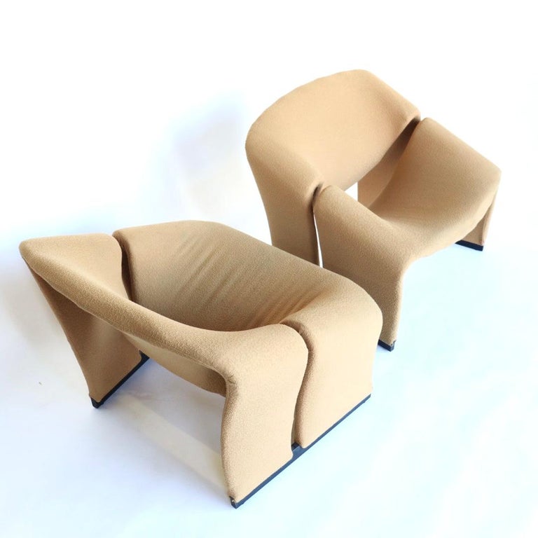 Dutch Pair of Groovy Chairs by Pierre Paulin for Artifort 1966 Model F580 For Sale