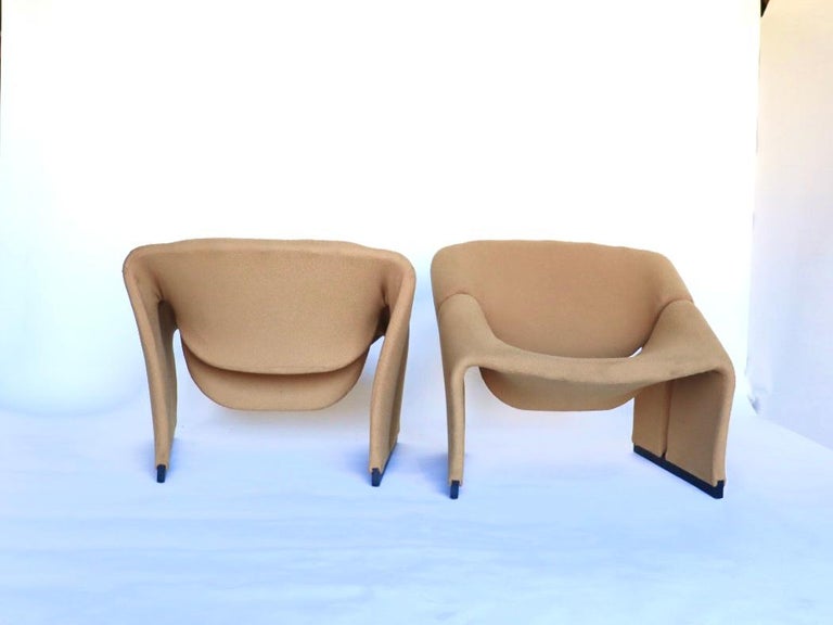 Pair of Groovy Chairs by Pierre Paulin for Artifort 1966 Model F580 In Good Condition For Sale In San Diego, CA