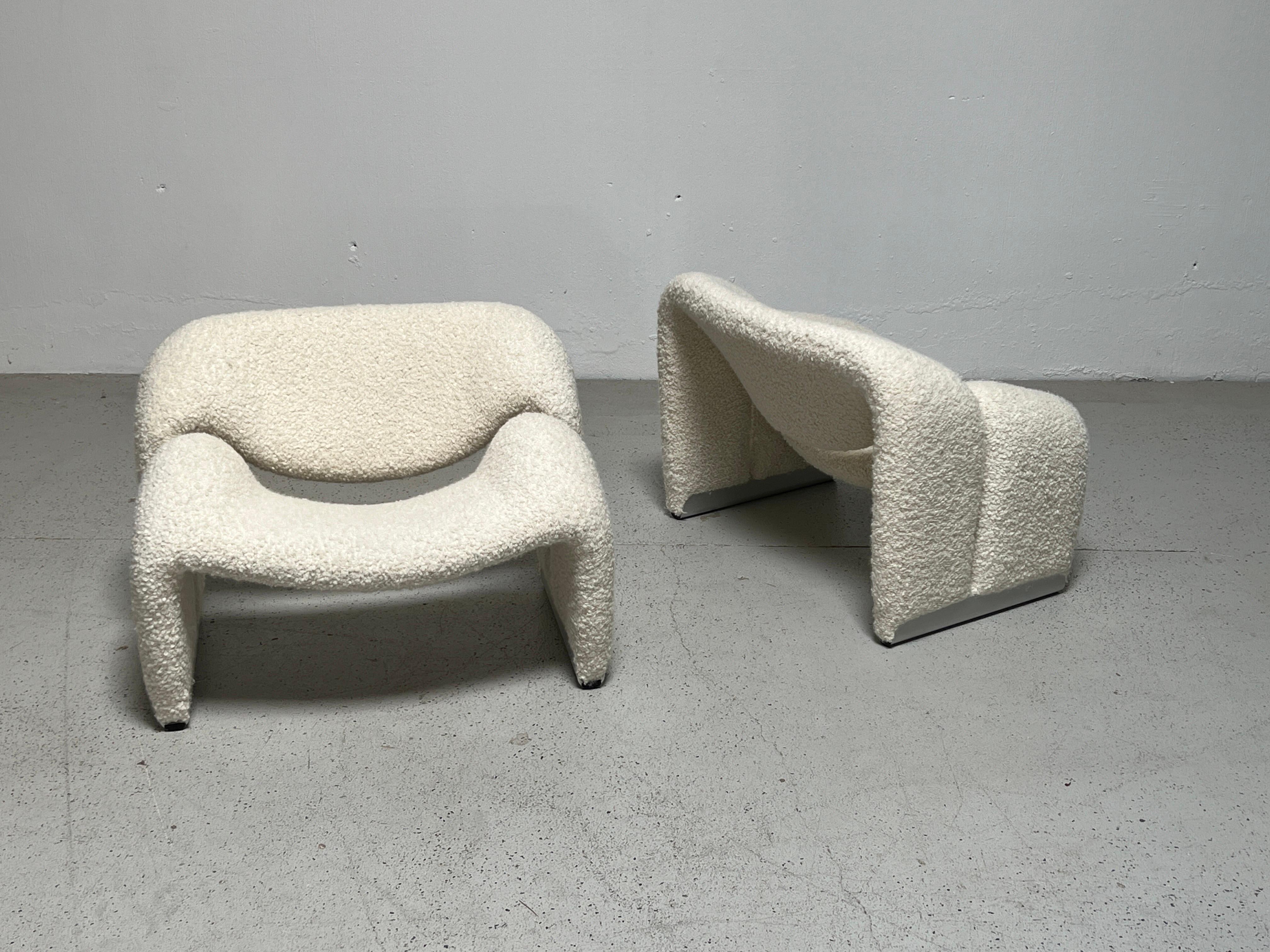 Pair of Groovy Chairs by Pierre Paulin for Artifort In Good Condition In Dallas, TX