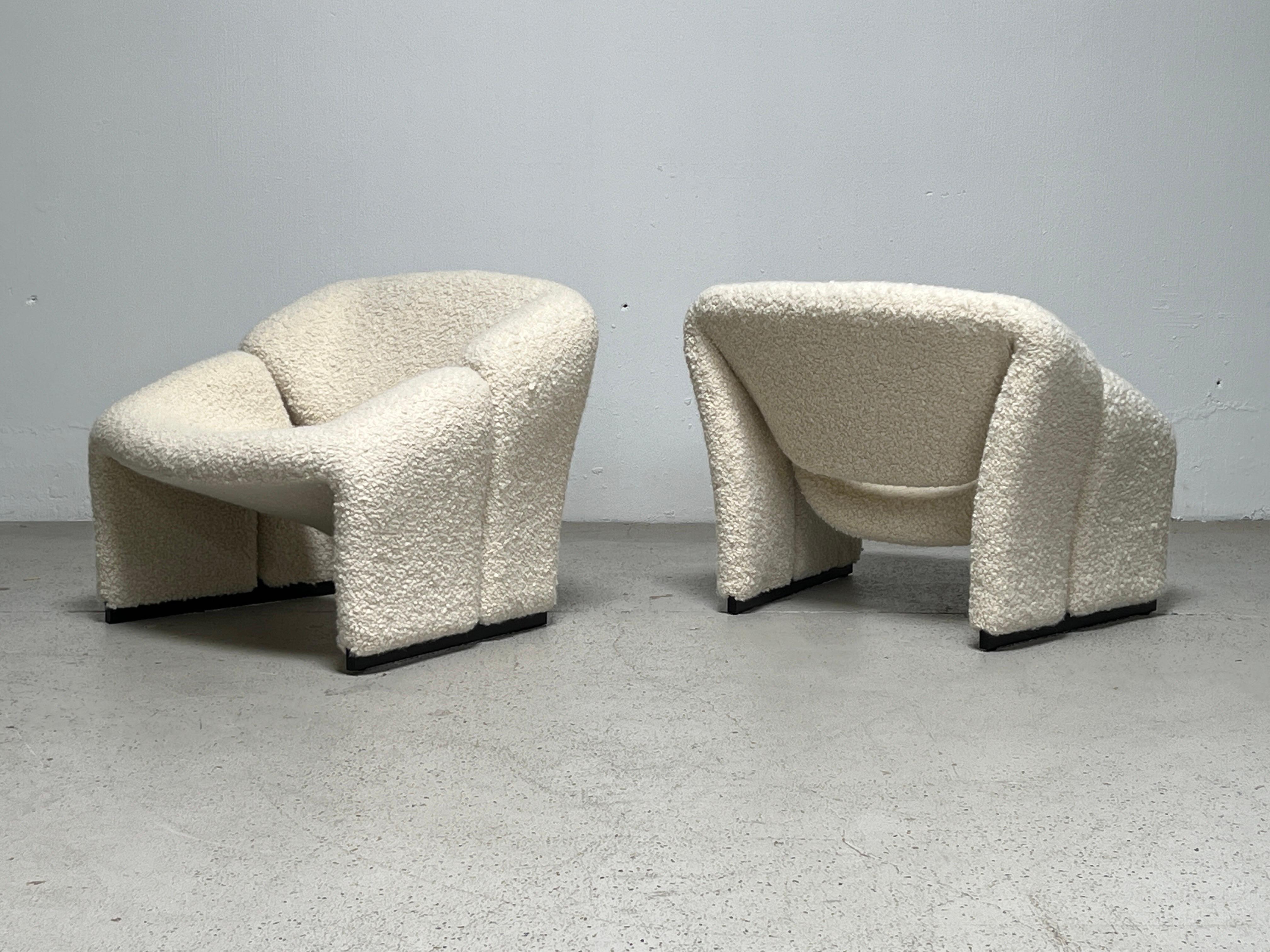 Pair of Groovy Chairs by Pierre Paulin for Artifort For Sale 1