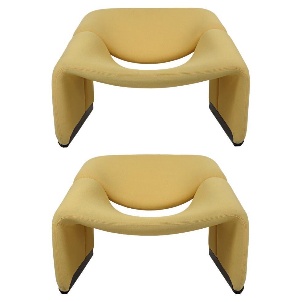 Pair of Groovy Chairs F598 designed by Pierre Paulin for Artifort For Sale