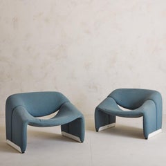 Pair of Groovy Lounge Chairs by Pierre Paulin for Artifort, France, 1960s