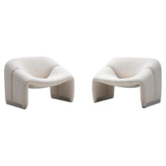 Pair of Groovy M-Chairs by Pierre Paulin, Netherlands, Circa 1970