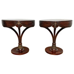 Pair of Grosfeld House 'Attributed' Draped Lamp Tables, circa 1940s