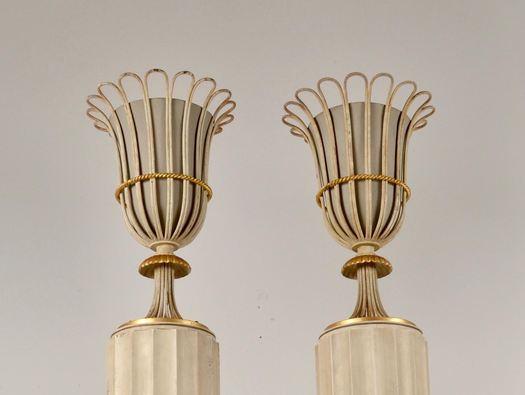 Mid-20th Century Pair of Grosfeld House Column-form Tochieres, USA 1930s