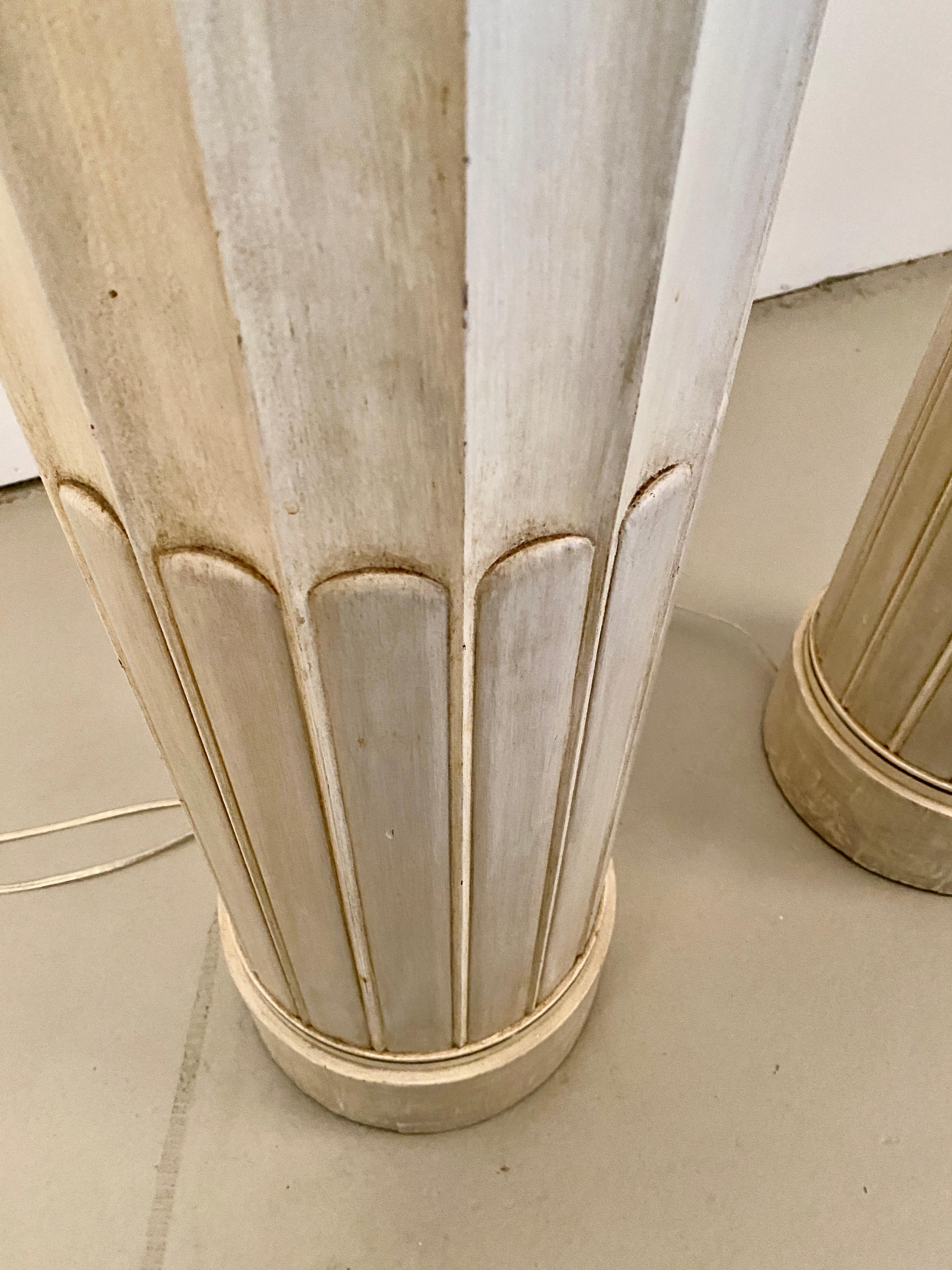 Pair of Grosfeld House Column-form Tochieres, USA 1930s 1