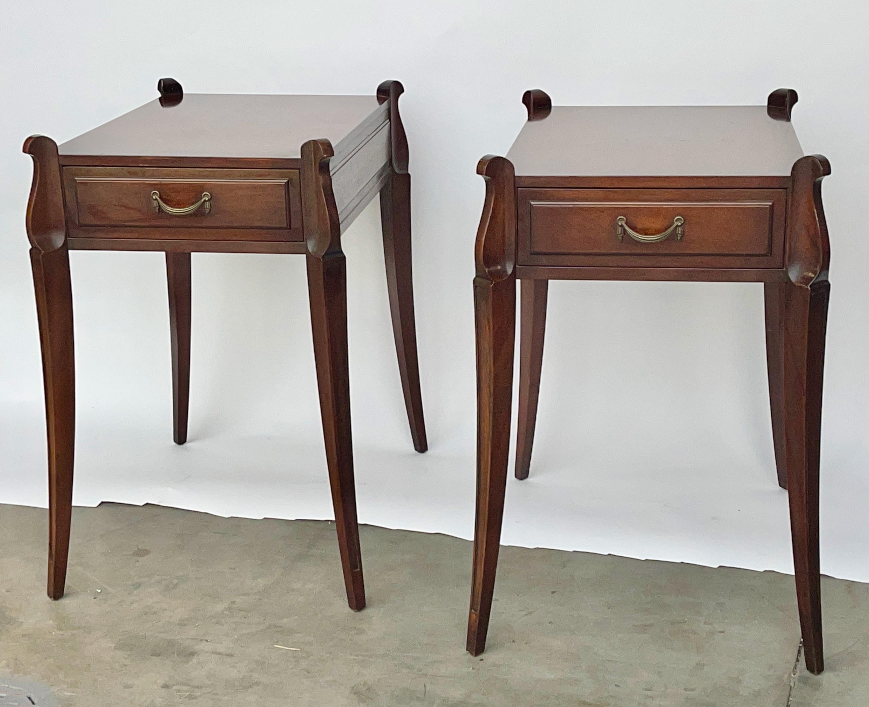 Pair of Grosfeld House No. 3726A Mahogany End Tables For Sale 12