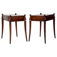 Used Pair of Grosfeld House No. 3726A Mahogany End Tables