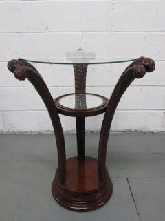 Pair of Grosfeld House Plume Base Side Tables