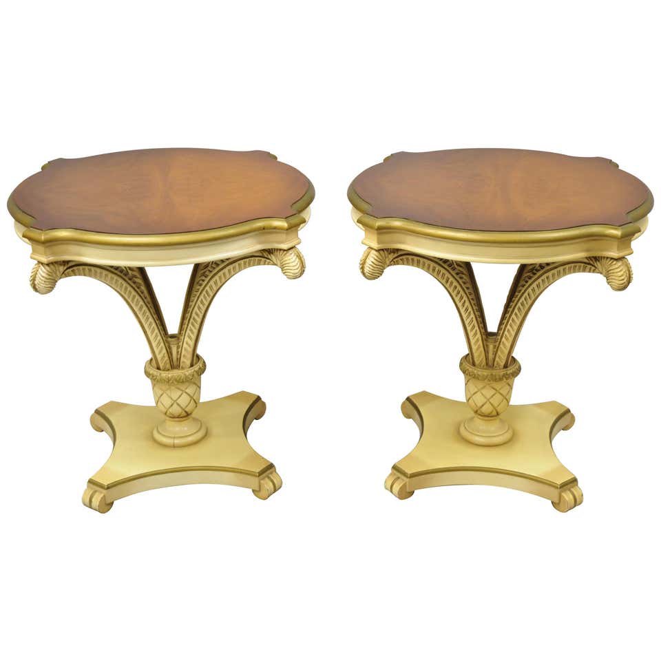 Hand Carved Monkey Pedestal Tables, a Pair For Sale at 1stDibs