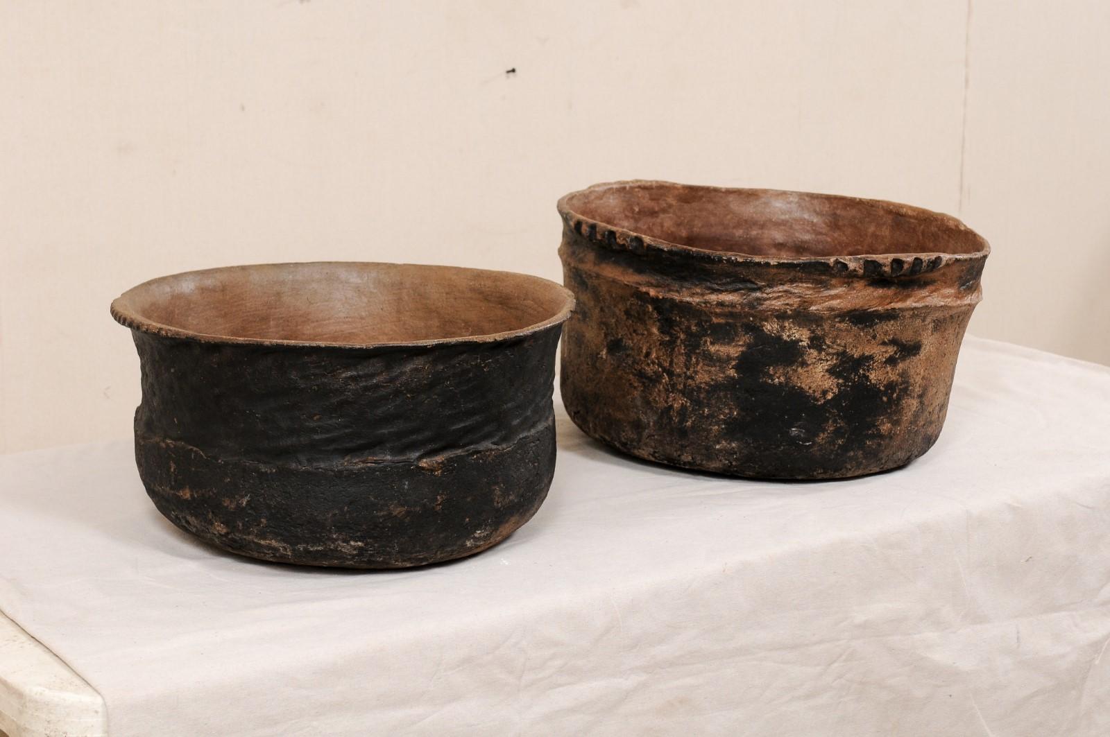 Ein Paar Guatemala-Töpferwaren aus Ton aus Ton aus dem frühen 20. Jahrhundert (Guatemaltekisch) im Angebot