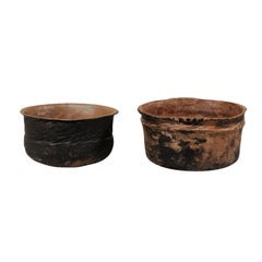 Used Pair of Guatemalan Clay Cooking Pots from the Early 20th Century