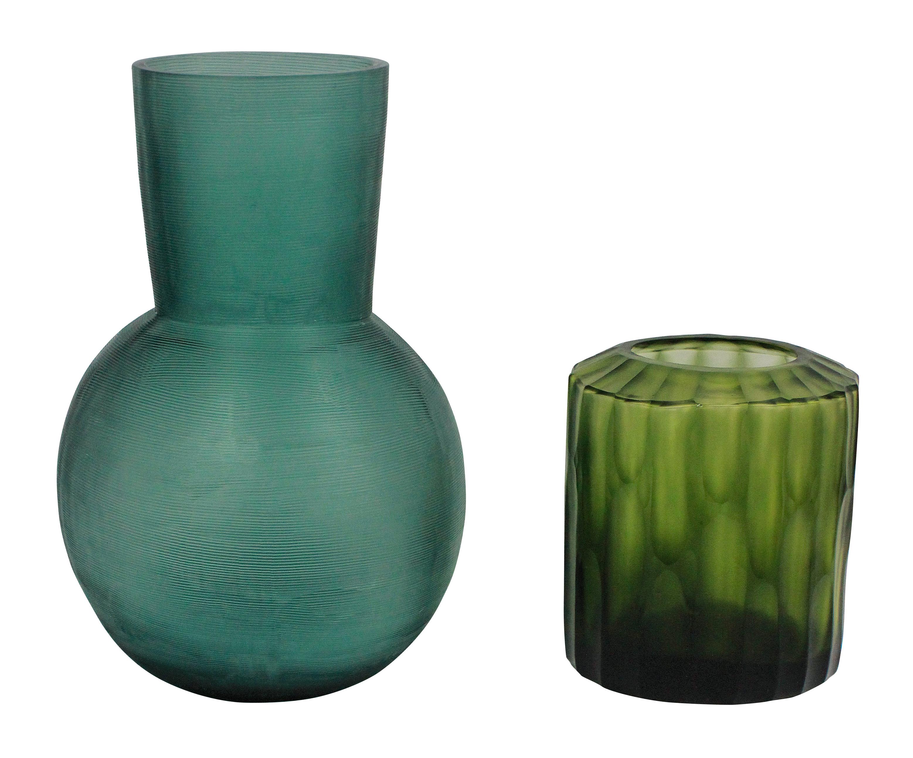 Pair of Guaxs Glass Vases in Stunning Colors In Excellent Condition In London, GB