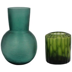 Pair of Guaxs Glass Vases in Stunning Colors