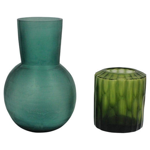 Pair of Guaxs Glass Vases in Stunning Colors For Sale at 1stDibs
