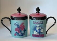 Gucci Paar Porzellanbecher in limitierter Auflage für Segler