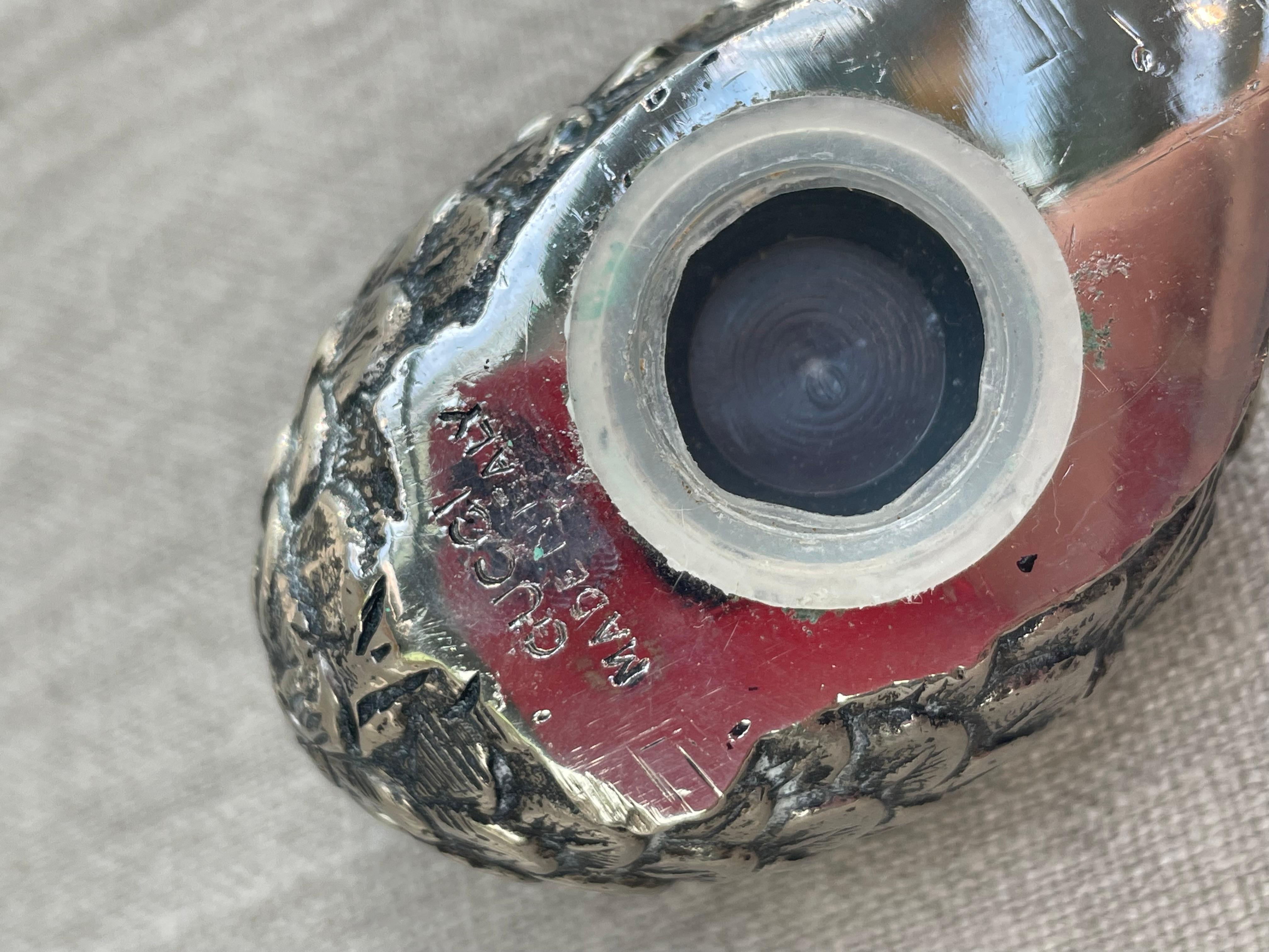 Coppia di Shakers in argento con figure di quaglie, Italia, anni '70 in vendita 3