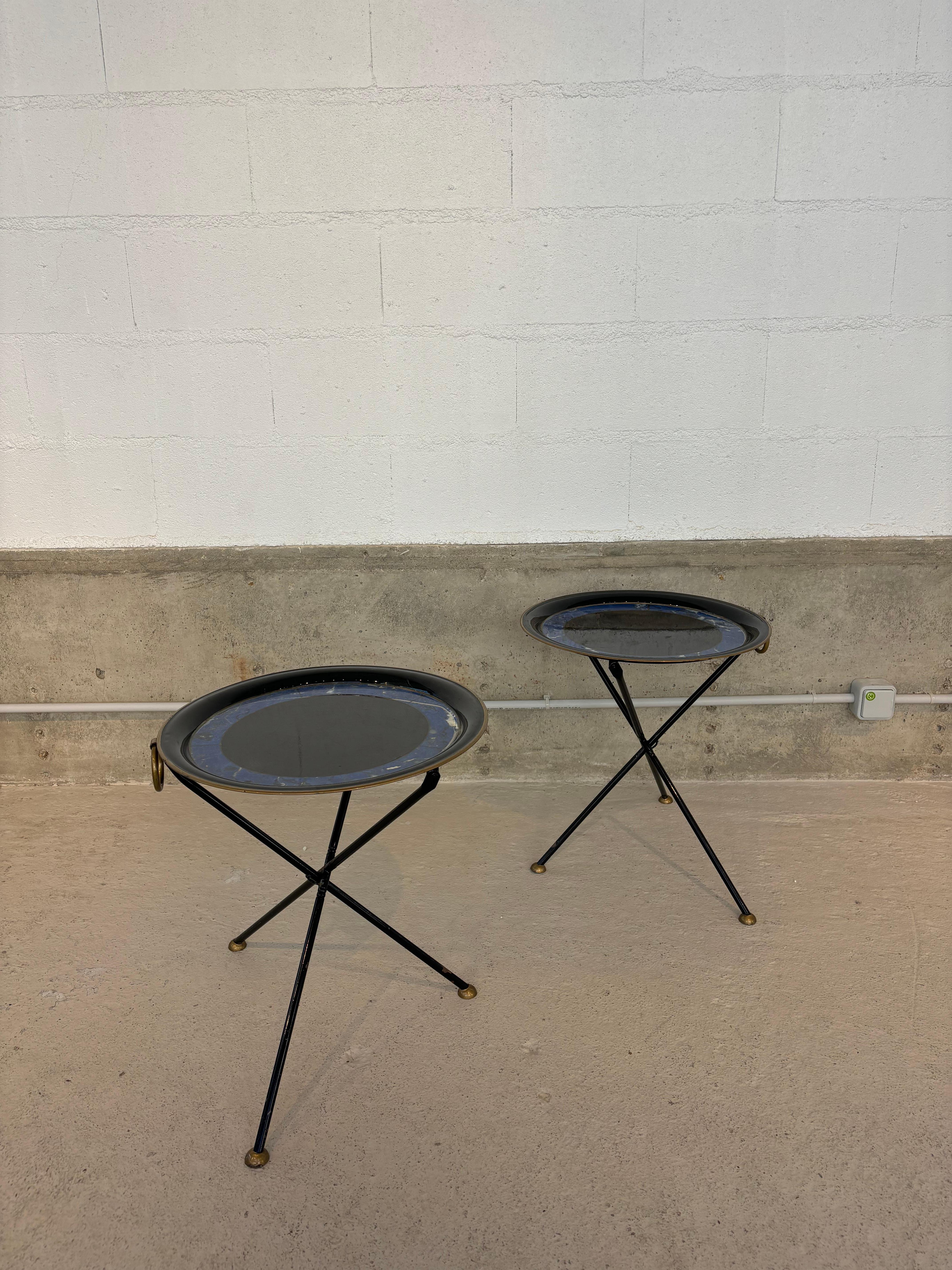 Pair of guéridon by Christian Dior In Good Condition For Sale In SAINT-OUEN-SUR-SEINE, FR