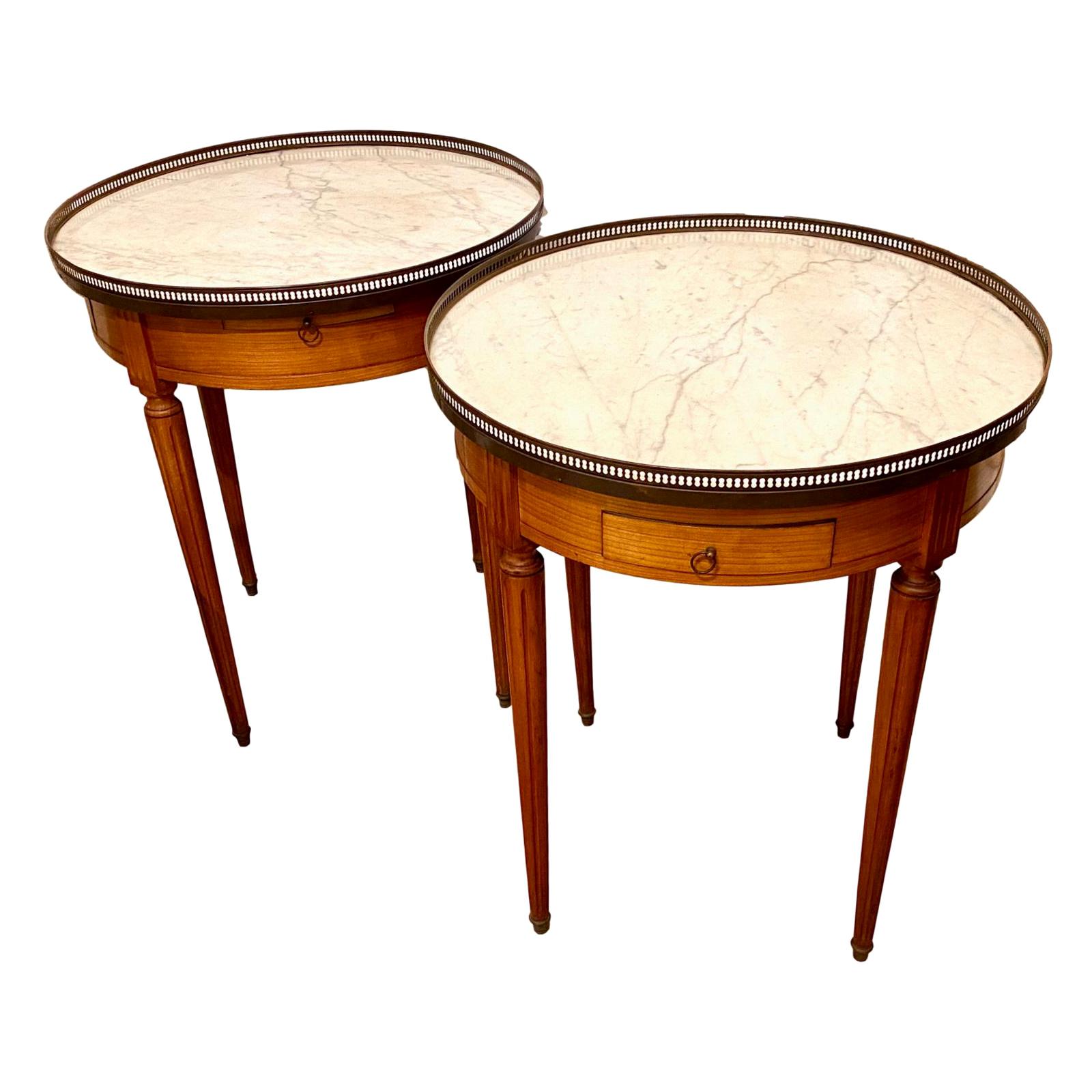 Pair of Gueridon Side Tables