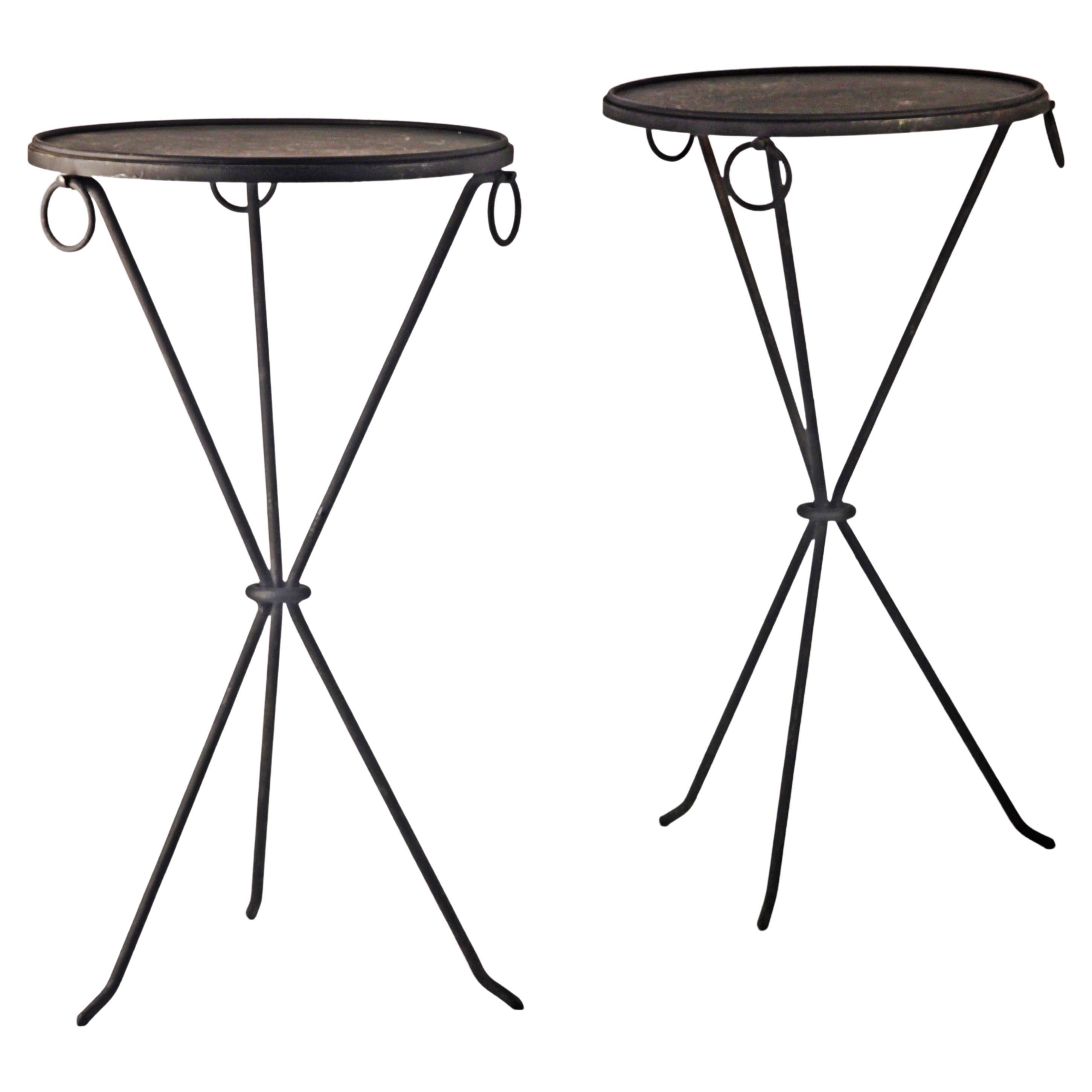 Pair of Guéridons Tables by Jean Michel Frank for Casa Comte, Argentina