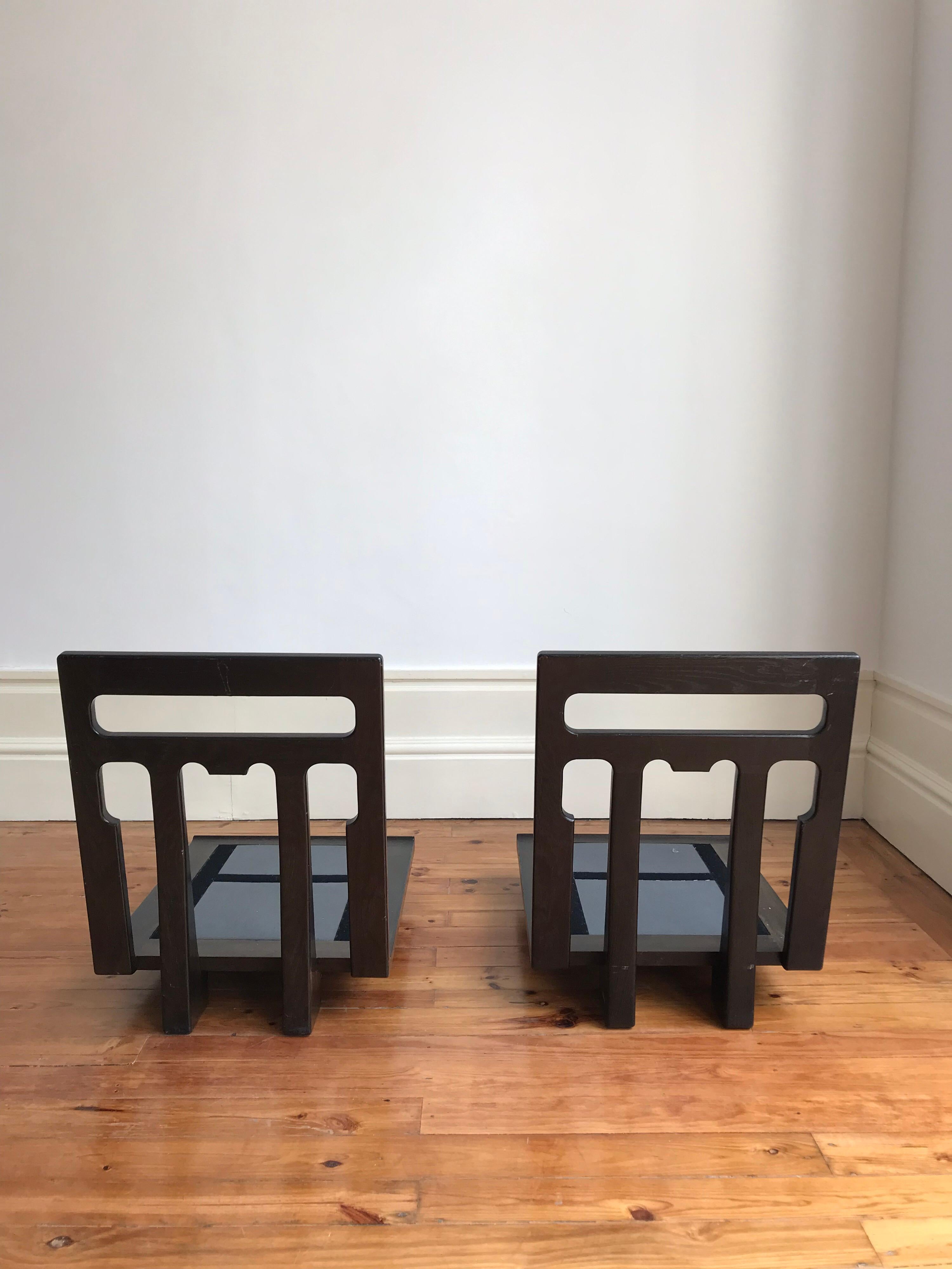Pair of Guillerme and Chambron Midcentury Solid Oak for Votre Maison, circa 1960 10