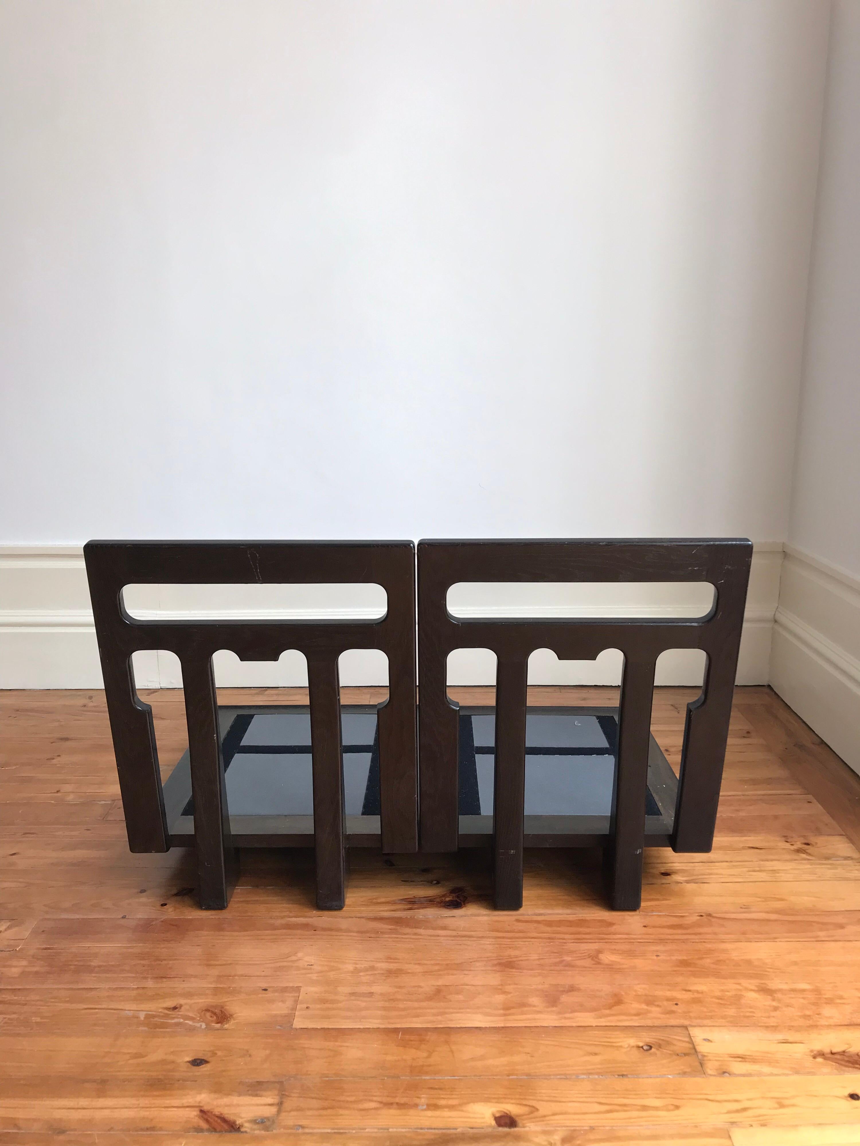 Pair of Guillerme and Chambron Midcentury Solid Oak for Votre Maison, circa 1960 6
