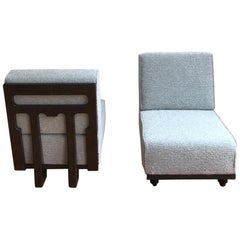 Pair of Guillerme and Chambron Midcentury Solid Oak for Votre Maison, circa 1960