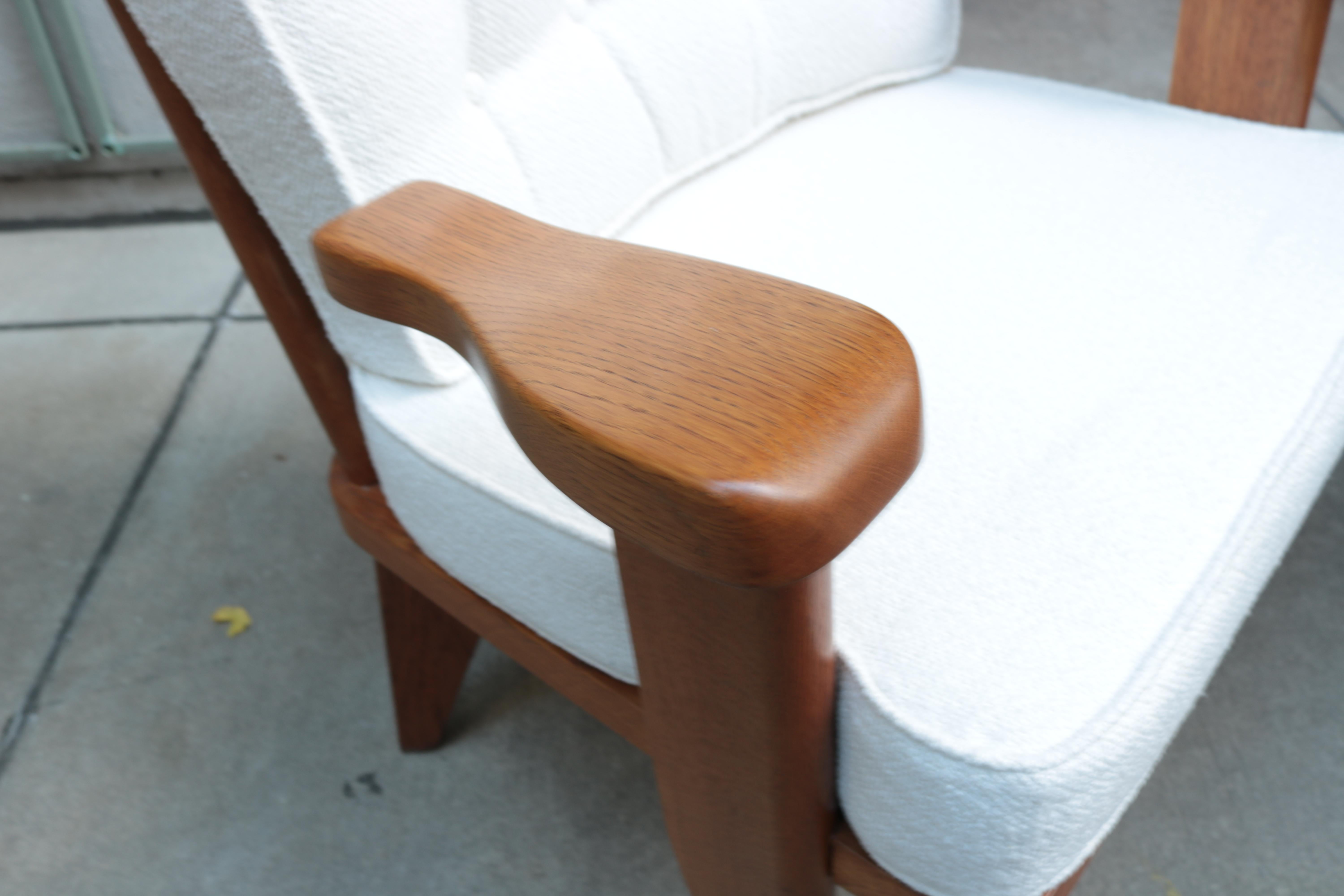 Pair of Guillerme & Chambron Modernist Armchairs In Good Condition In New York, NY