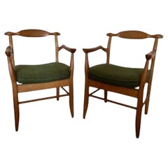 Pair of Guillerme et Chambron Bergère chair