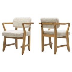 Coppia di poltrone Guillerme et Chambron "Denis" per Votre Maison, Francia anni '50