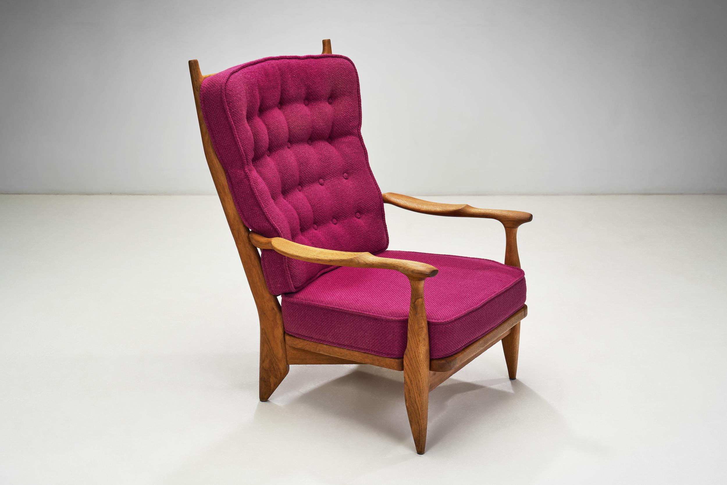 Mid-20th Century Pair of Guillerme et Chambron 