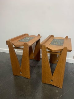 Pair of Guillerme et Chambron end tables