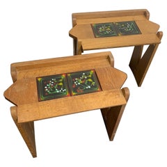 Pair of Guillerme et Chambron end tables