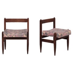Paar Guillerme et Chambron Beistellhocker oder Stühle aus der Mitte des Jahrhunderts