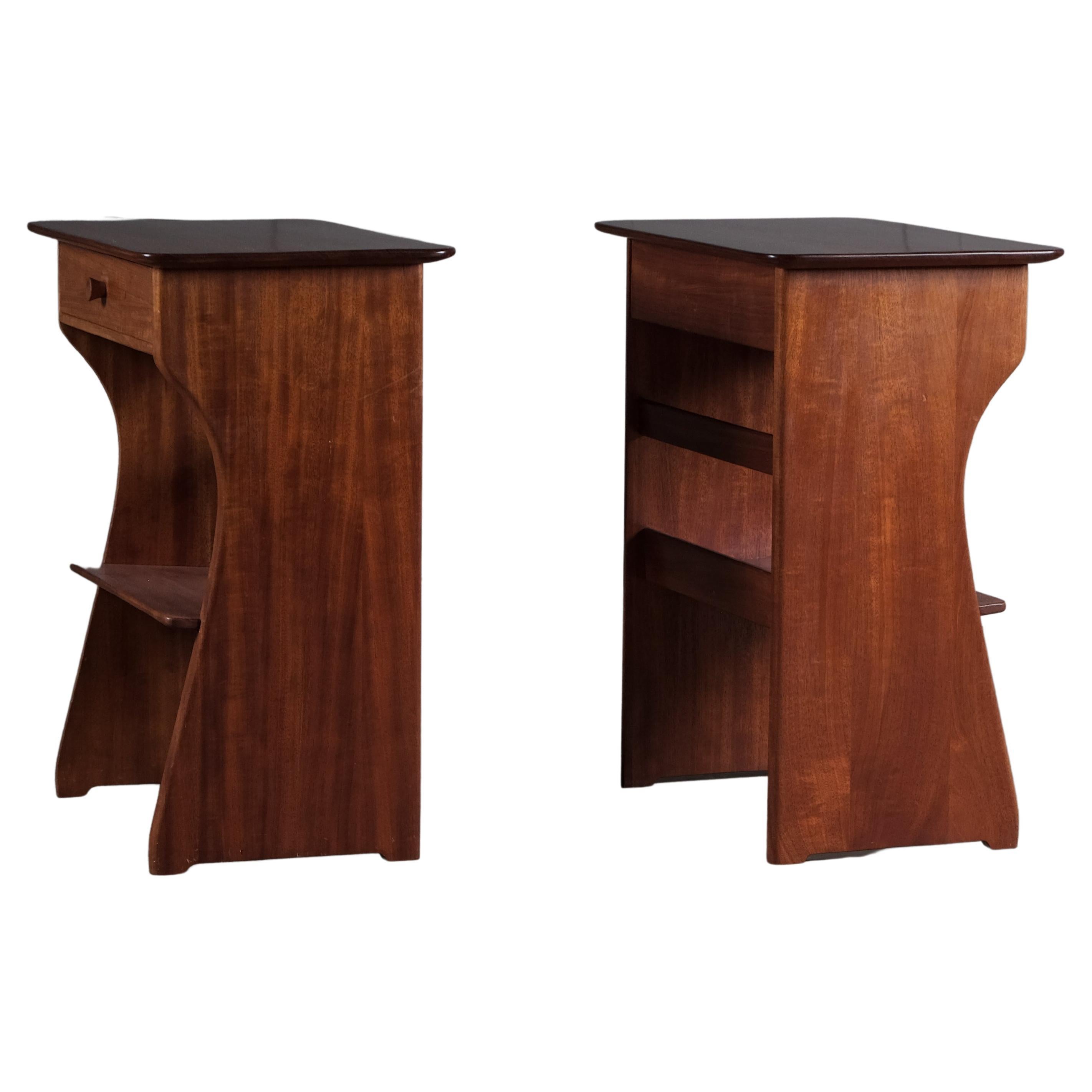 Pair of "Guldheden" Bedside Tables by Carl Malmsten, 1950s