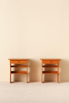 Paar "Guldheden" Nachttische von Carl Malmsten, 1960er Jahre