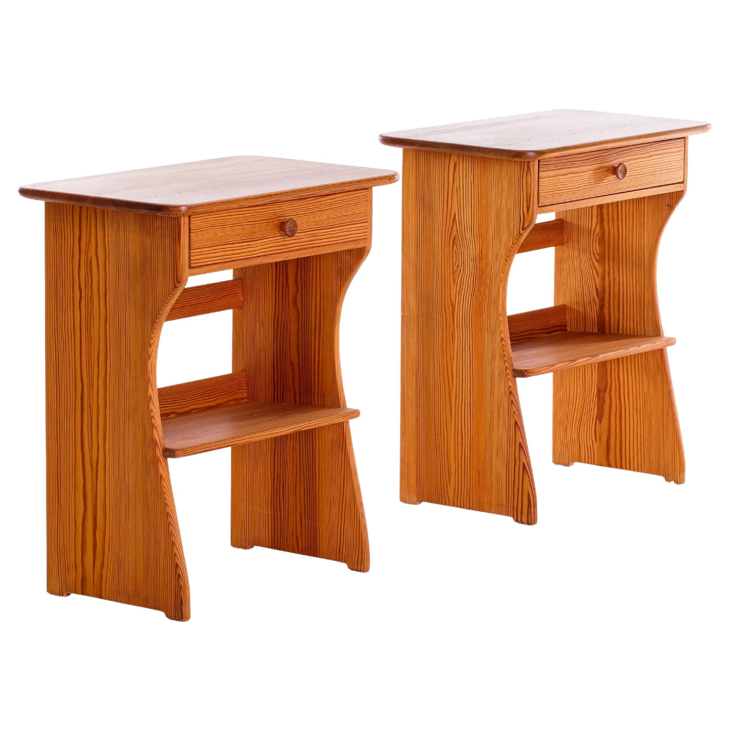 Pair of "Guldheden" Bedside Tables by Carl Malmsten, 1960s For Sale