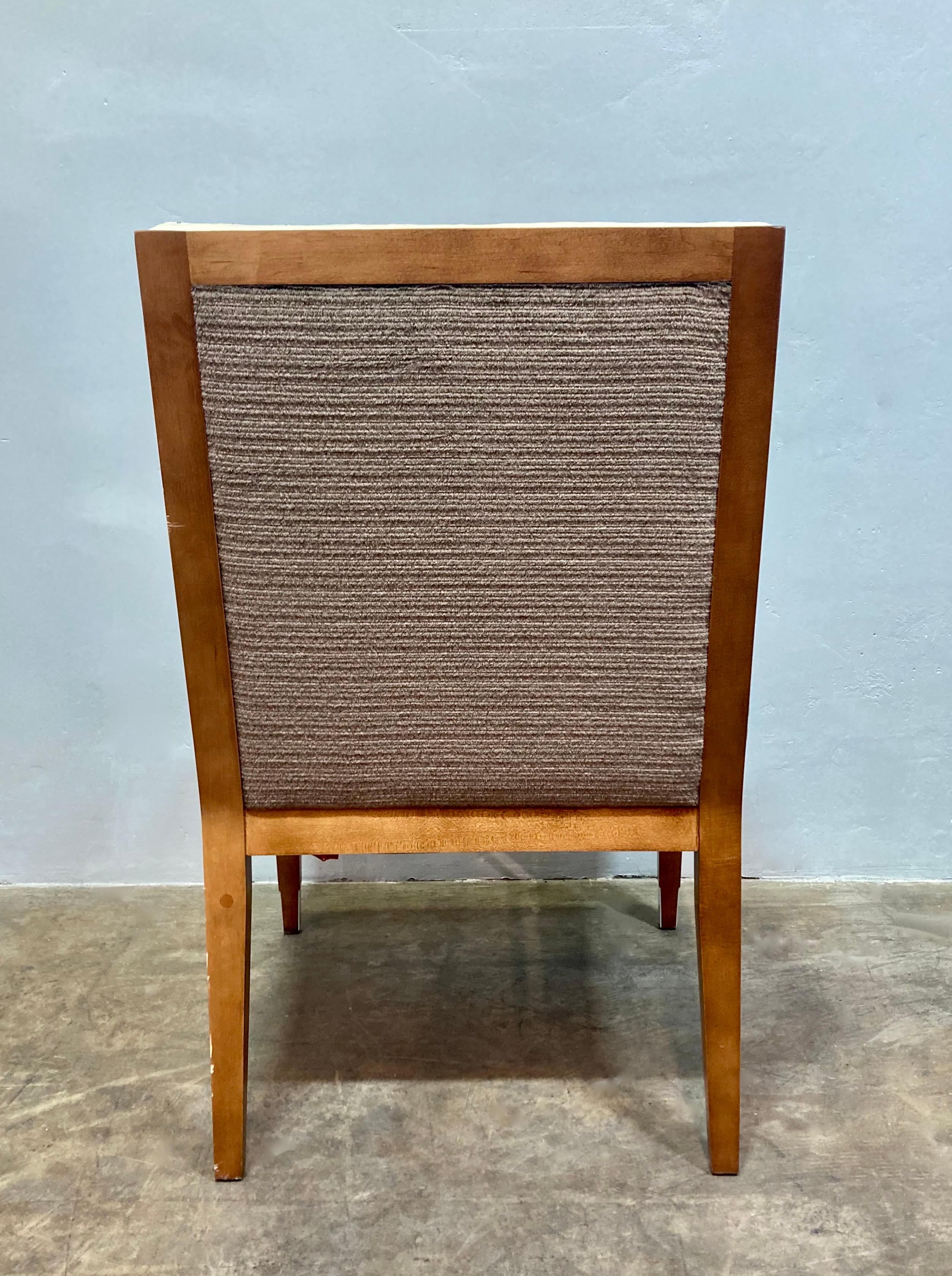 Pair of Gunlocke Co. Art Deco Style Armchairs im Zustand „Gut“ im Angebot in Alhambra, CA