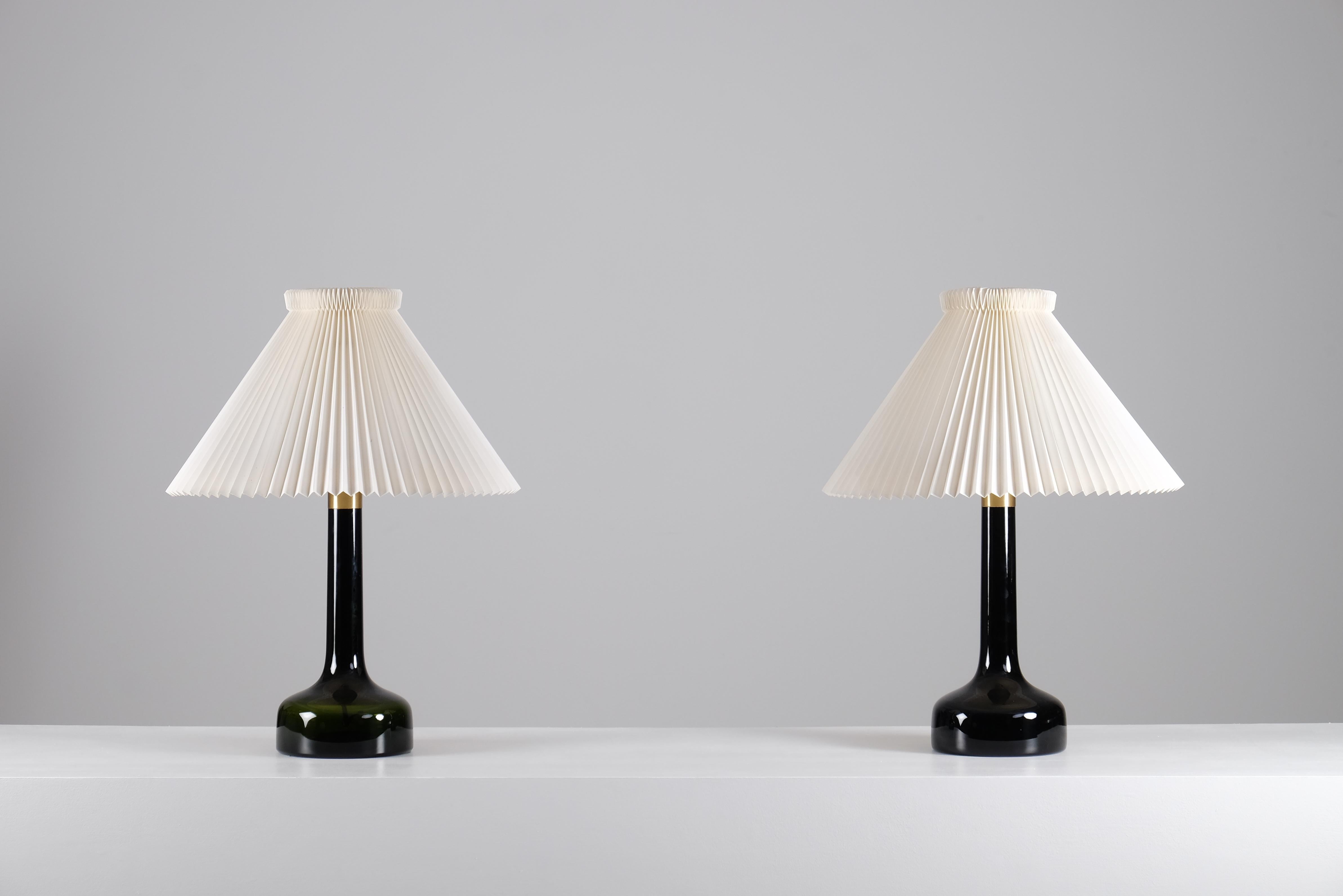 Scandinave moderne Paire de lampes de table Gunnar Biilmann-Petersen, Danemark, années 1960 en vente