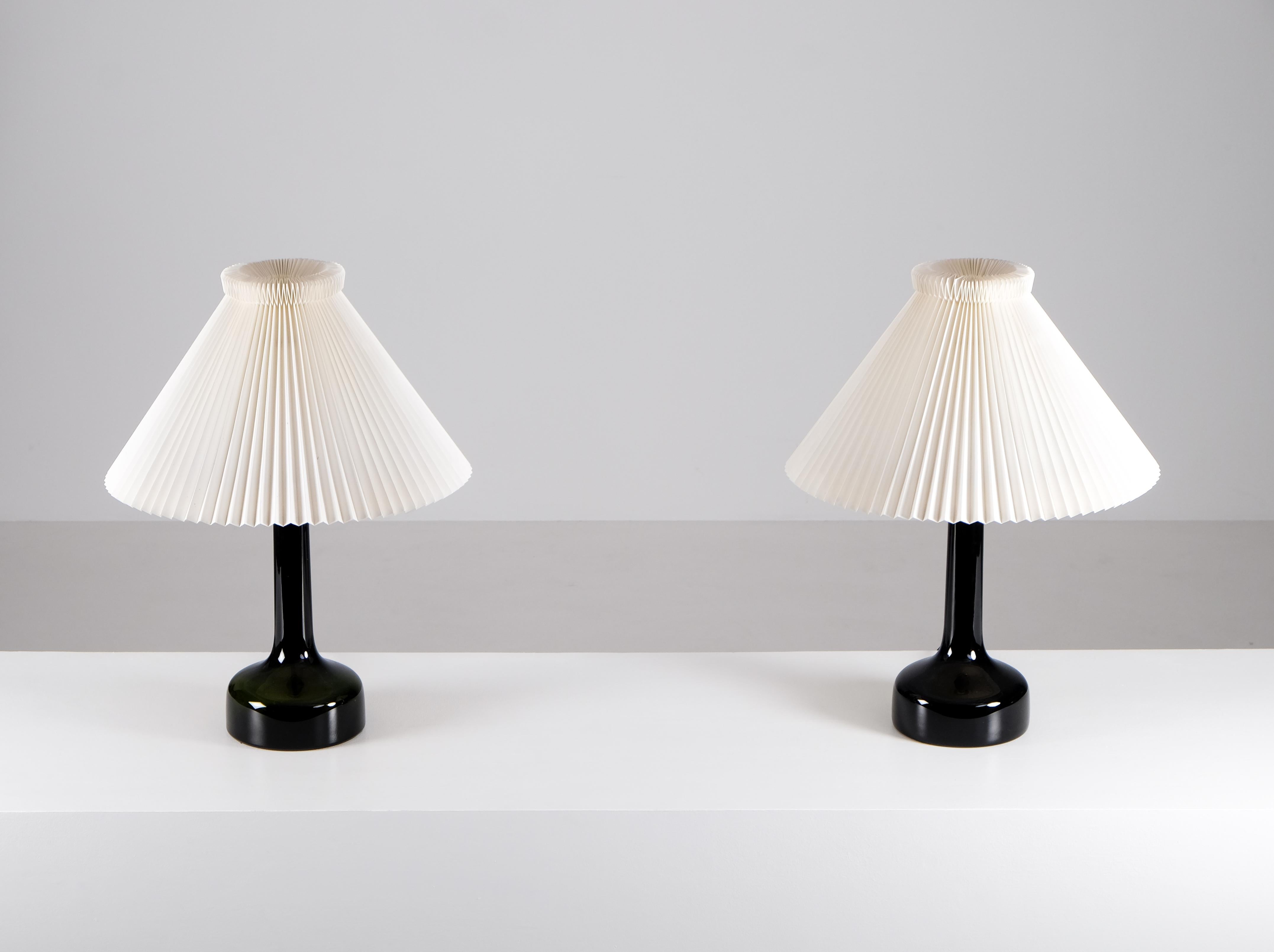 Paire de lampes de table Gunnar Biilmann-Petersen, Danemark, années 1960 Bon état - En vente à Stockholm, SE