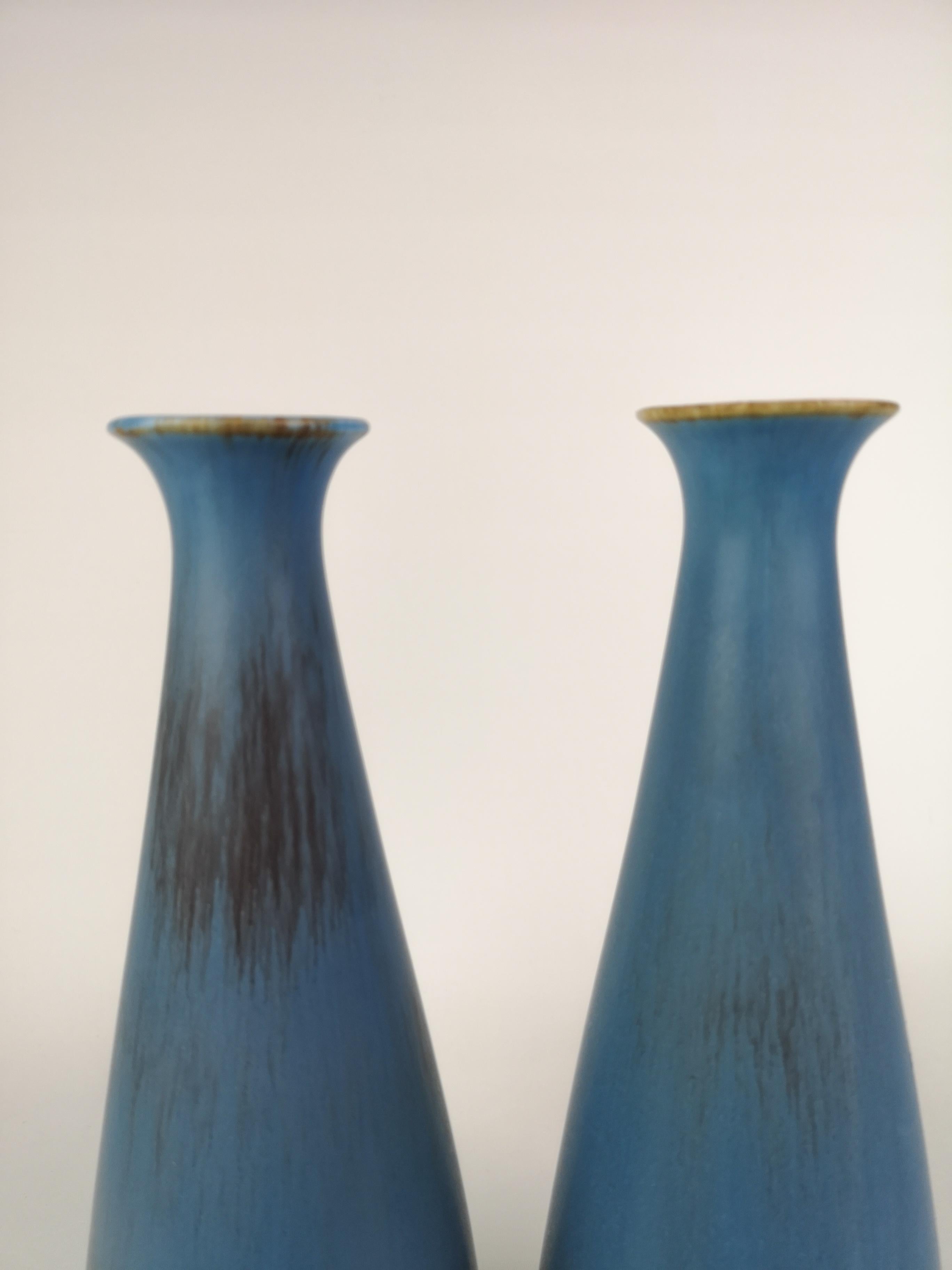 Pair of Gunnar Nylund Ceramic Vases by Rörstrand in Sweden 4